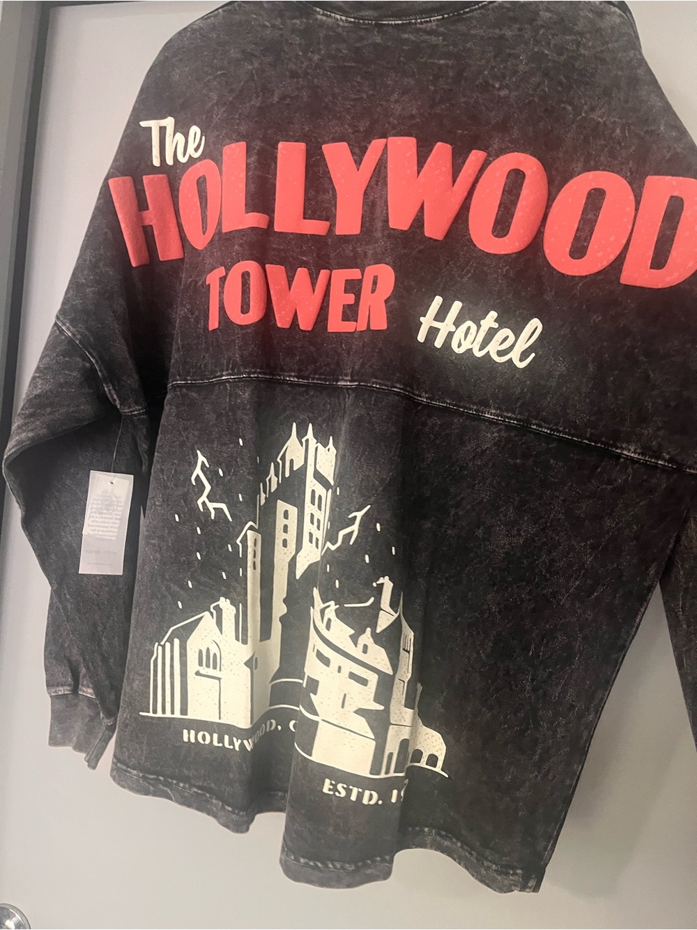 Disney Parks Hollywood Tower of Terror Hotel Adult Spirit Jersey Size L NWT